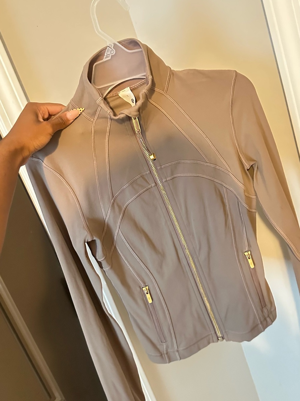 lululemon Women’s Taupe Zip-Up Active Jacket